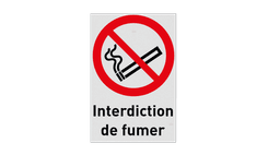 Autocollant ou panneau - P002 - Interdiction de fumer