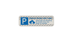 Parkplatzschilder mit logo - reflektierend