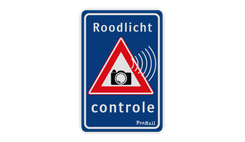 Verkeersbord Roodlicht controle ProRail