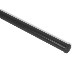 Poteau en acier galvanisé gris RAL7043 - 3600mm au-dessus du sol