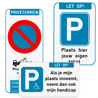 Parkeerborden Privéterrein