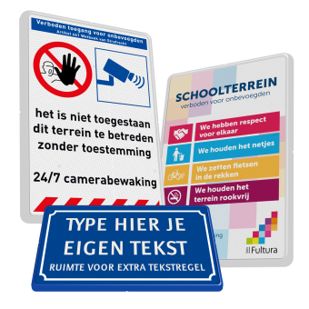 Eigen terrein borden