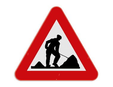 Verkeersborden wegenwerken nodig? Reflecterend | Verkeersbord.be
