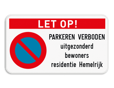 Parkeerverbodsborden Niet Parkeren Verboden Te Parkeren Bestel Nu
