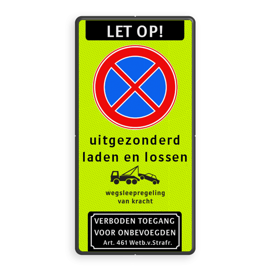 Bord E2 verboden stil te staan m.u.v. laden en lossen kopen?