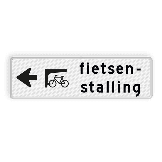 Reflecterend bord fietsenstalling links kopen? | Bestel hier!