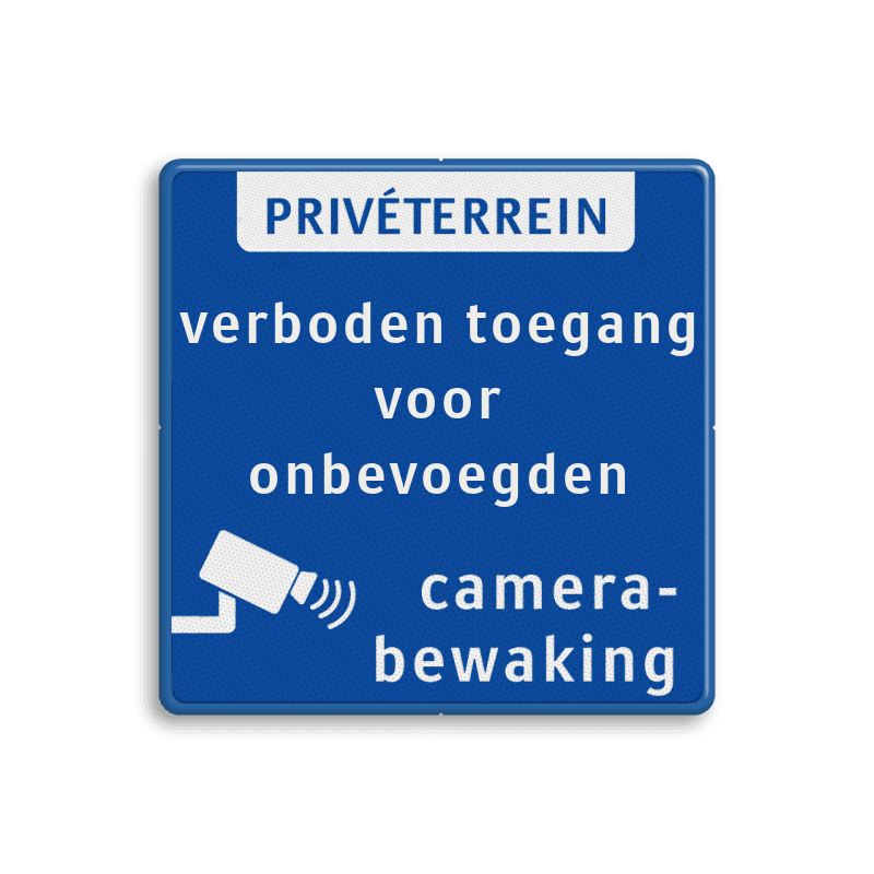 Prive terrein bord kopen? Reflecterend en bewerkbaar!