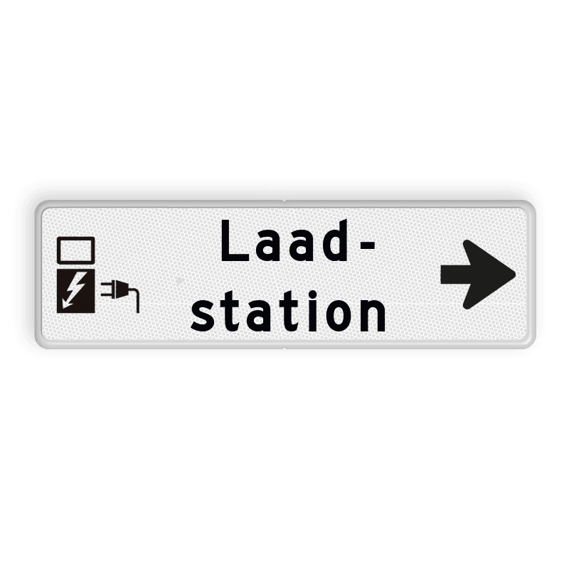 Reflecterend bord laadstation rechts kopen? | Bestel hier!