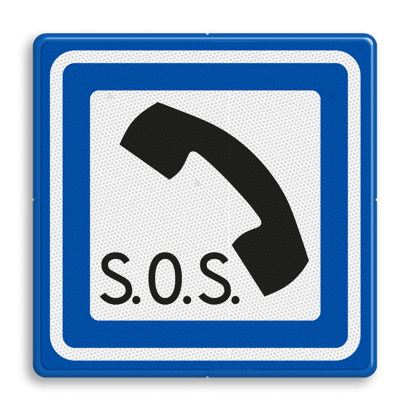 Telefoon Verkeersbord Veiligere Onderweg Met Wilddetectie