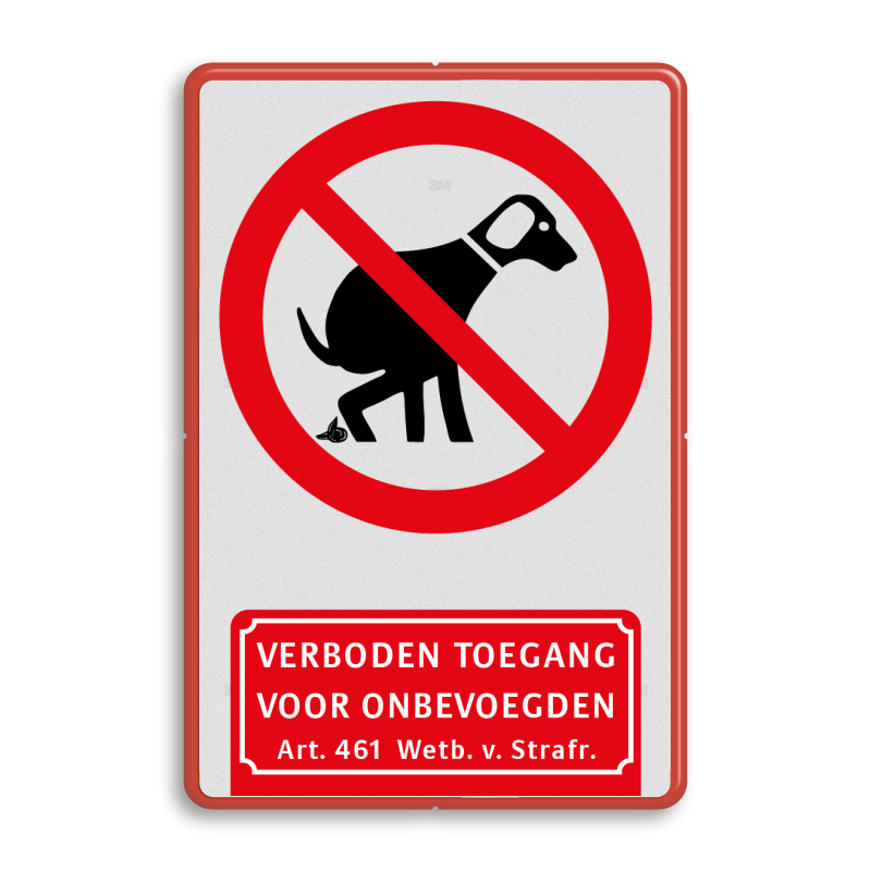 Echt Rijd weg Habitat Verbodsbord honden uitlaten verboden Art. 461 kopen? | Bestel hier!