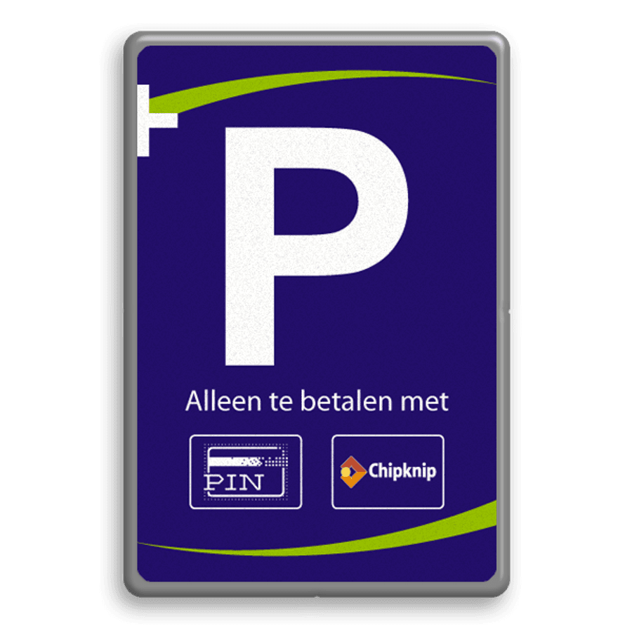 Parkeerbord met chipknip en eigen ontwerp kopen? Bestel hier!