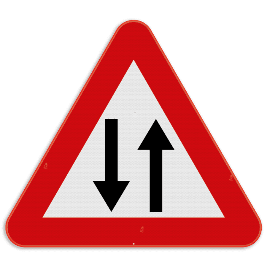Panneau de signalisation A39 Circulation admise dans les deux sens Panneaux officiels de Panneau de signalisation A39 Circulation admise dans les deux sens Panneaux officiels de