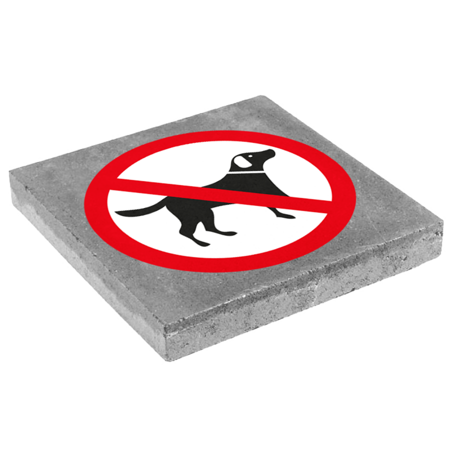 Groen gokken Aquarium Symbooltegel Verboden voor honden Kopen? | Anti-slip | Bestel hier!