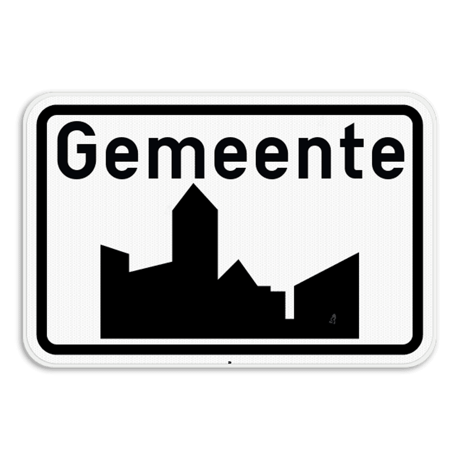 Betekenis Verkeersbord F1a Begin van een bebouwde kom. Betekenis Verkeersbord F1a Begin van een bebouwde kom.
