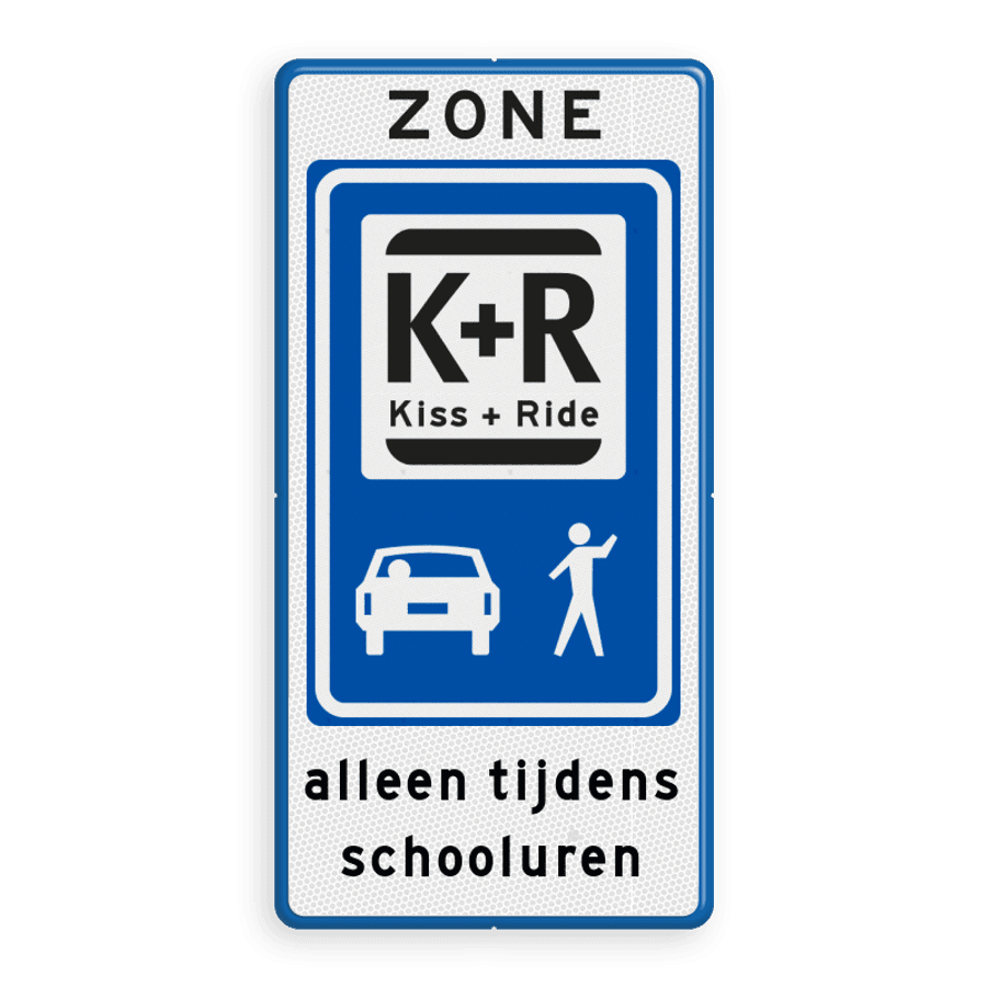 Zonebord Kiss + Ride bord kopen? Verkeersbord K+R | Bestel hier!