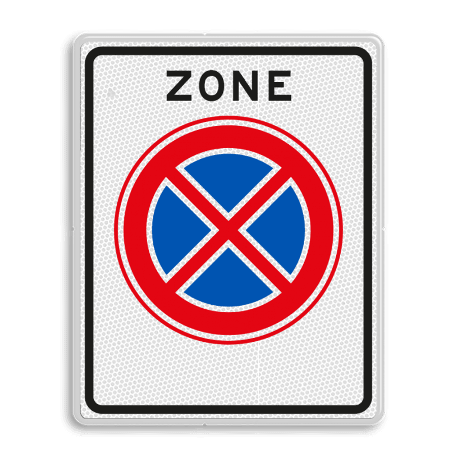Zonebord RVV E02zb zone verboden stil te staan kopen? Bestel online!