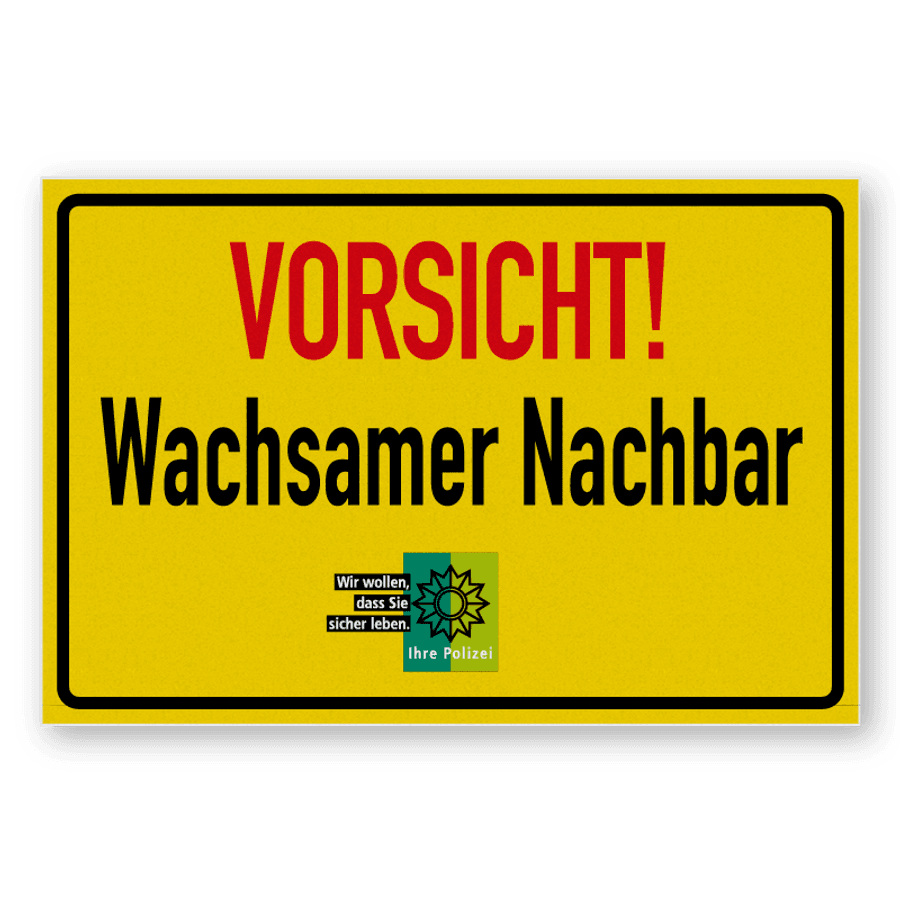 Bedeutung Verkehrsschild L209 Vorsicht! Wachsamer Nachbar
