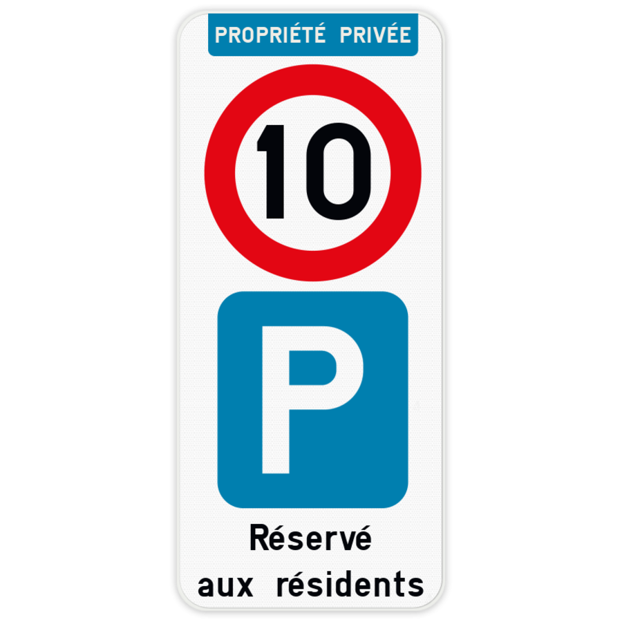 Panneau stationnement et parking personnalisé