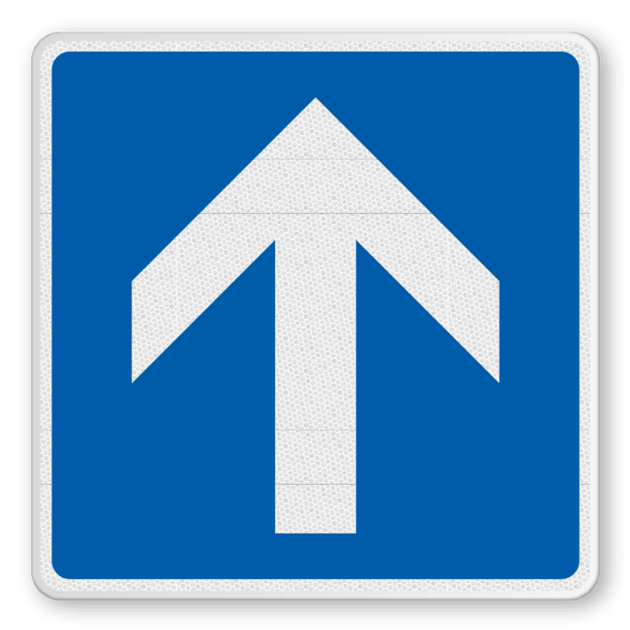 Verkehrsschild 353 - Hinweis auf eine Einbahnstraße. - Offizielle