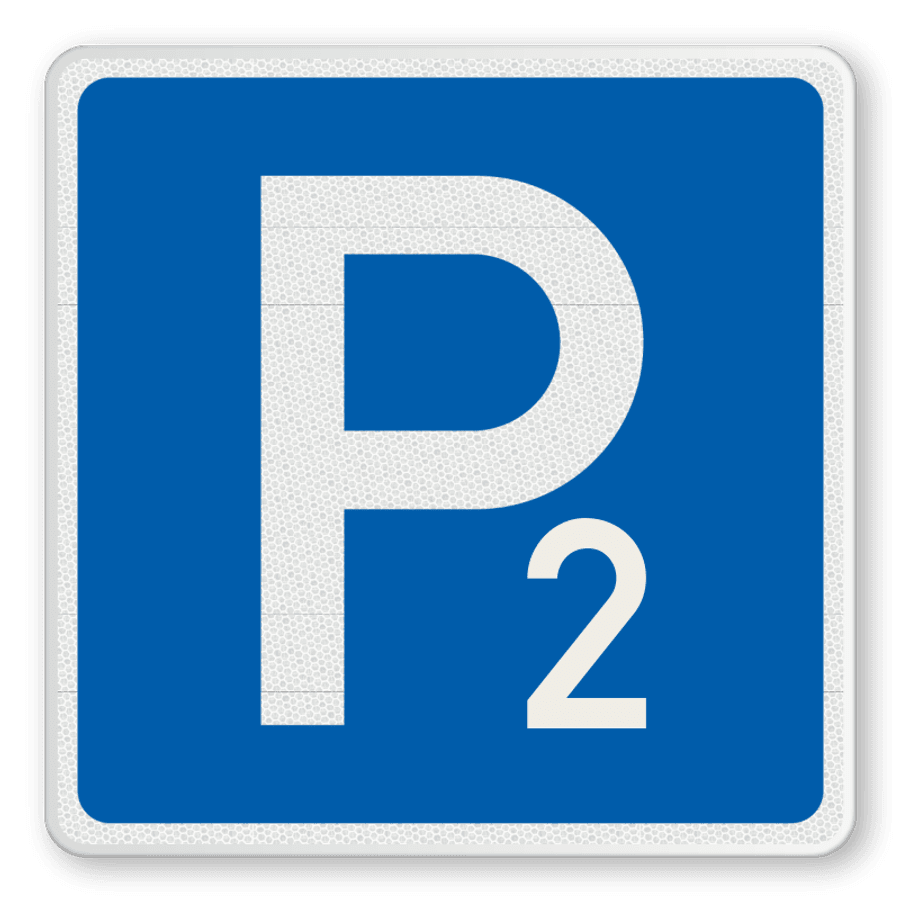 Verkehrsschild 314nr Hier darf man parken (mit Nummer) Offizielle