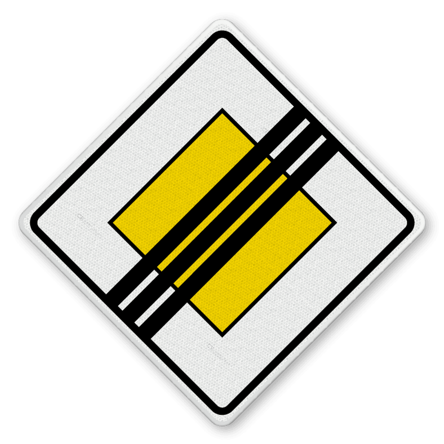 Erstaunlich Was Endet Hier Eine Vorfahrtstrae Bild