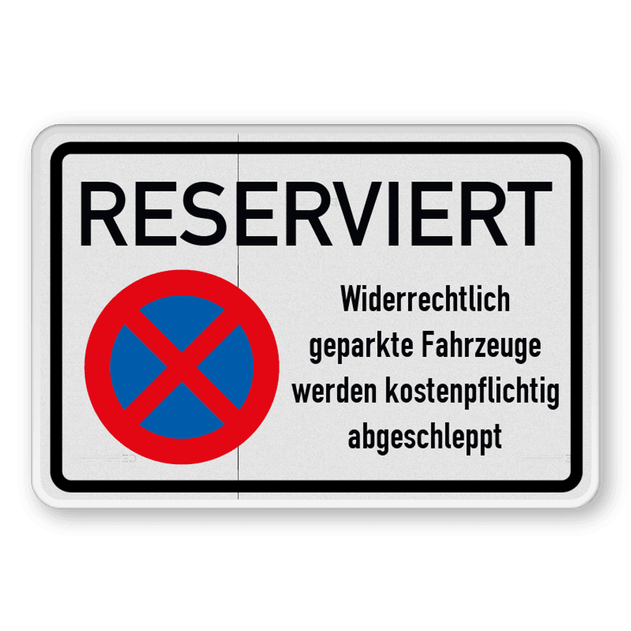 Parkplatzschild Aluminium 20x30cm - Abschlepphinweis Für Privatgrund