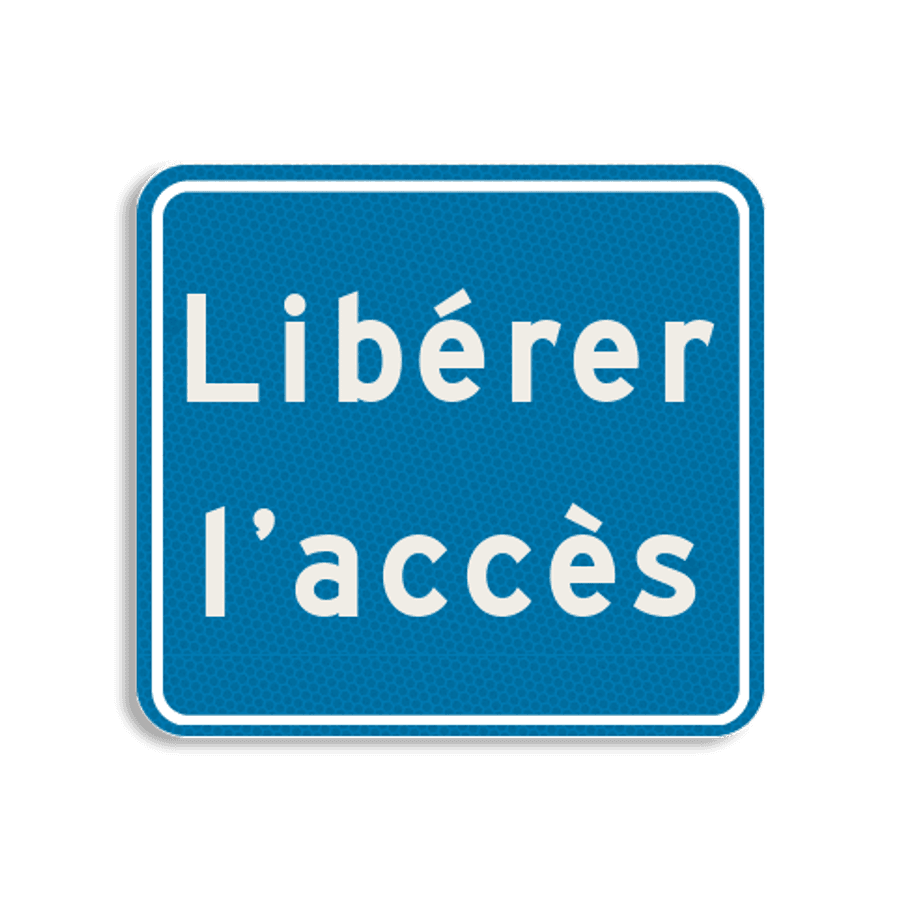 Acheter un panneau de terrain plat - 119x109mm - Libérer l'accès