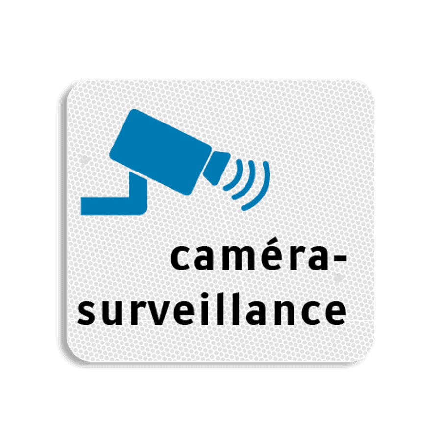 Un panneau de terrain plat Surveillance par caméra 119x109mm — free download