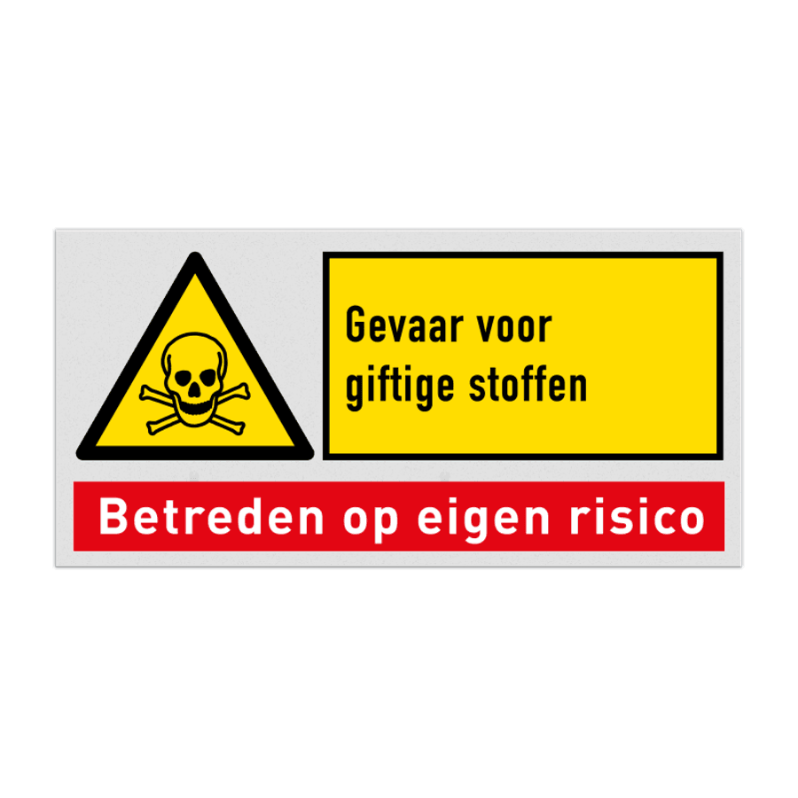 Waarschuwingsbord Gevaar voor giftige stoffen kopen? Bestel hier!