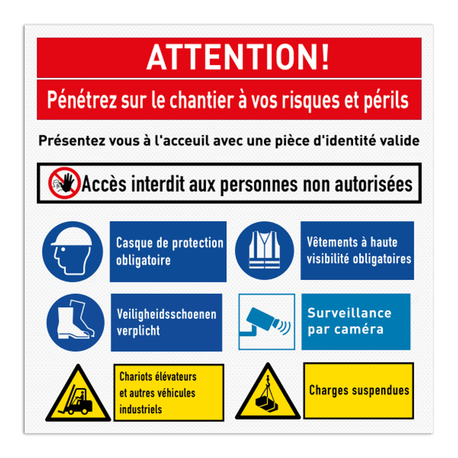 Panneau De Sécurité Private Property No Public Access Or