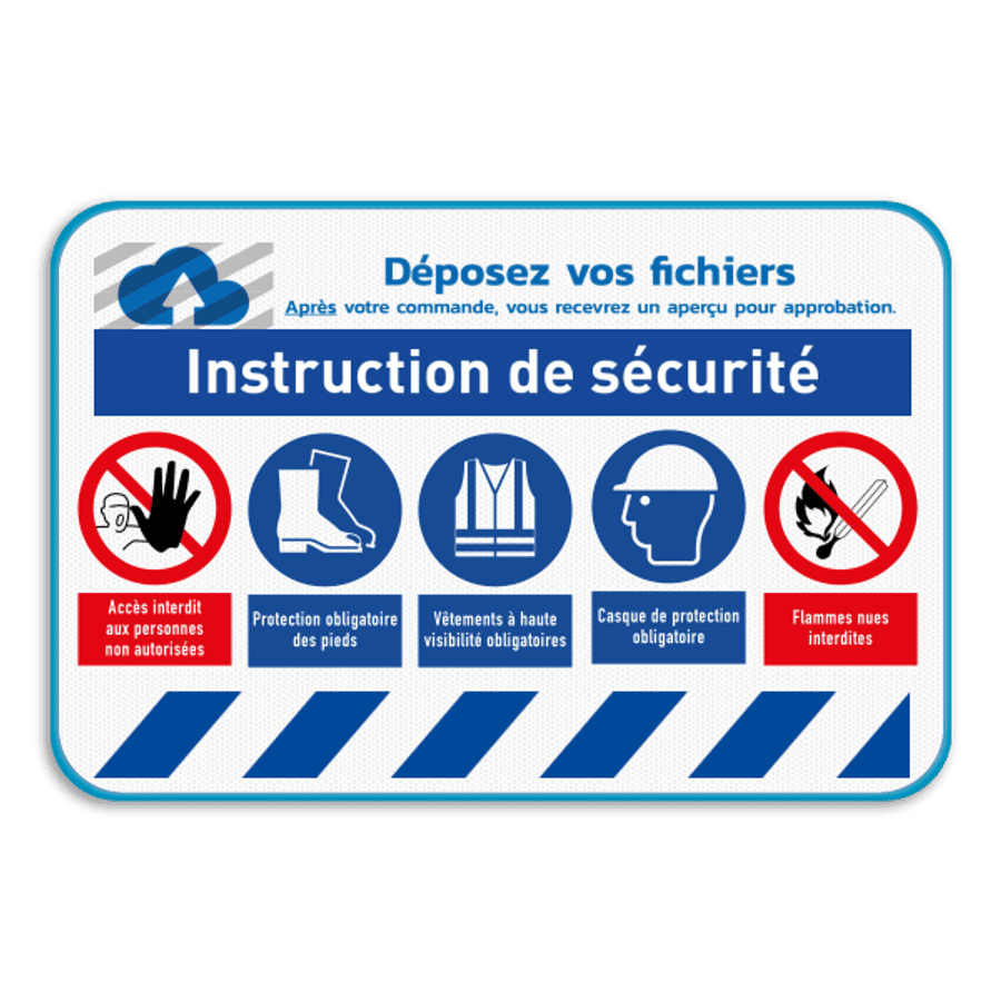 Panneau Consignes de Sécurité et d'Évacuation. Affichage Obligatoire