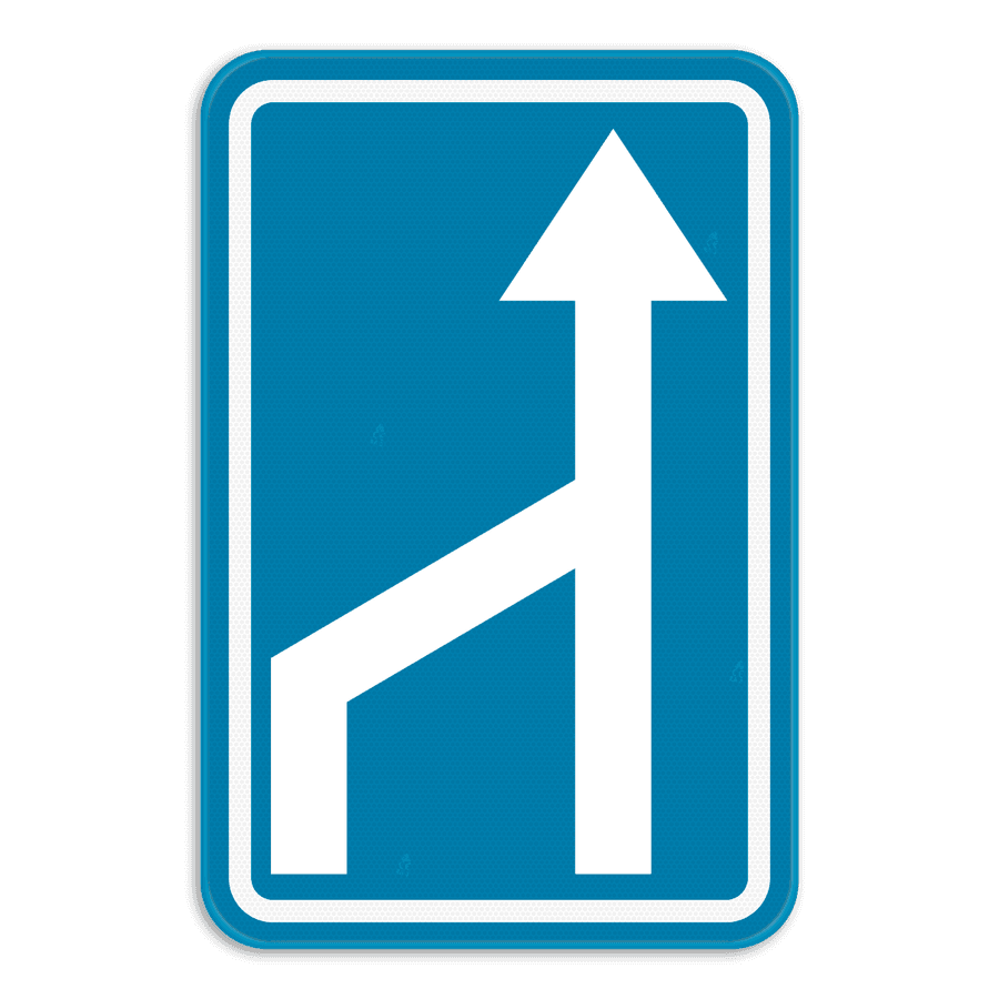 Verkeersbord F97 Rijstrook versmalling Kopen? Bestel online hier!