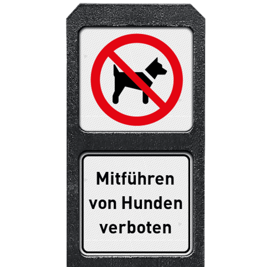 LEMAX Verbotsschild „Hunde Verboten“ – Robustes Aluminium-Schild Für Innen & Außen