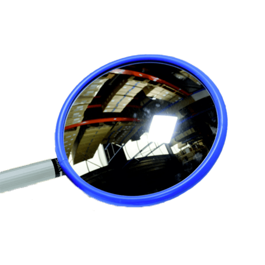 Miroir D'Inspection DURATOOL 50 X 100 Mm – Manche Télescopique Chromé 350-750 Mm, Poignée Antidérapante