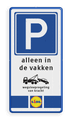 Verkeersteken + 4 tekstregels + Pictogram + Ondertekst
