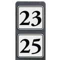 Huisnummerbord Klassiek
