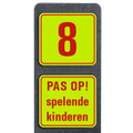 Huisnummerbord Modern + tekst