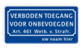 Verkeersteken BT01a