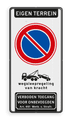Koptekst + Verkeersteken + Pictogram + Ondertekst