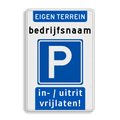 Koptekst - 2 tekstregels - Verkeersteken - Ondertekst