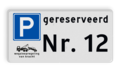 Verkeersteken - Pictogram - Tekstregels