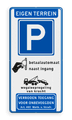 Koptekst - Verkeersteken - (route) parkeren - pictogram - Onderbanner