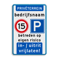 Koptekst + 2 tekstregels - 2x Verkeersteken + 4 tekstregels + Ondertekst