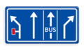 Verkeersteken L04-4-la/L08-rd-rdb-la