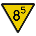 Spoorwegbord SH RS 313