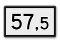 Spoorwegbord KM RS-HKM