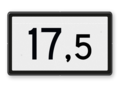 Spoorwegbord KM RS-HKM