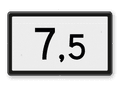 Spoorwegbord KM RS-HKM