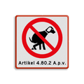 Verkeersteken + 1 tekstregel
