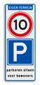 Koptekst + 2x Verkeersteken + tekstvlak 